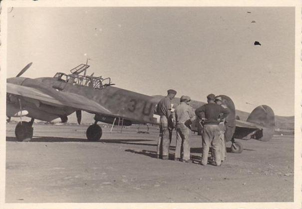 Airplane Bf- 110 C/D/E &quot;3U + ?T&quot; of the 9. / ZG 26 in Derna or Fuka 1942..............................................