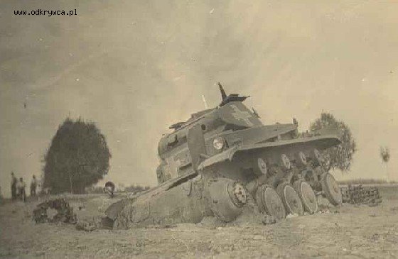 German Panzer destroyed near Zarki