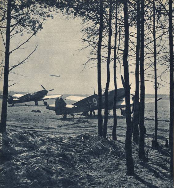 A pair of Me-109 on the edge of an airfield and ready to defend Berlin - Oct 1939.