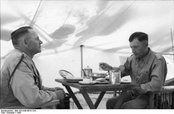 Bernhard Ramcke with Hans Kroh...........................