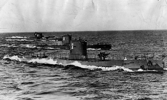 Submersibles of the Flotilla &quot;Hundius&quot; during pre-war maneuvers. The boats, type IXA, were ordered to return home already on September 07........................<br />http://cgi.ebay.de/CD-Kriegsmarine-22-U-bootsflottille-Danzig-U-boot-/270753227444?pt=Militaria&amp;hash=item3f0a2662b4#ht_9146wt_1139
