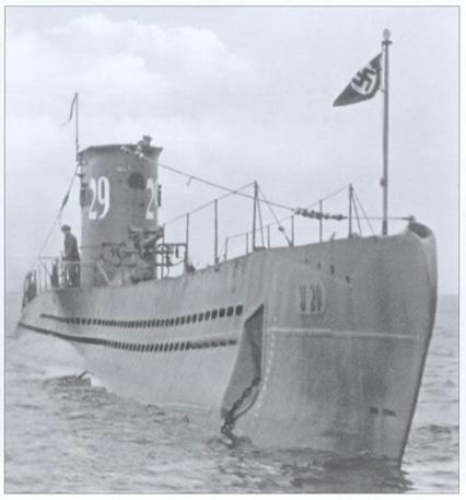 The U-29 in a pre-war picture..................
