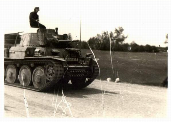 One of the 11 Panzerbefehlswagen 38(t) of PR 27..............................