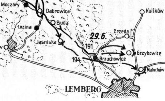 Advance of the 71. ID towards Lemberg/Lviv....................