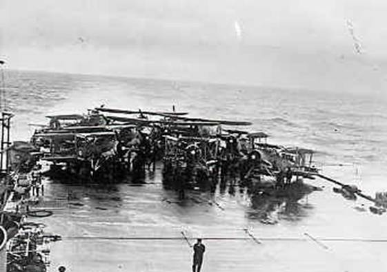 The flight deck of HMS Victorious..............