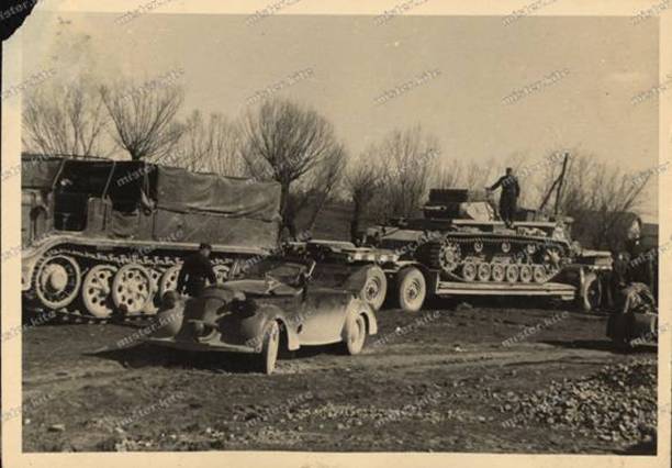 A Pz Kw III on a Sd. Ah. 116 towed by a Sd Kfz 9 ......................<br />Photo-Famo F2-Zugkraftwagen 18t -Panzer III E-SdAnh.116-SdKfz 9- Steyr 220. eBay Auction.