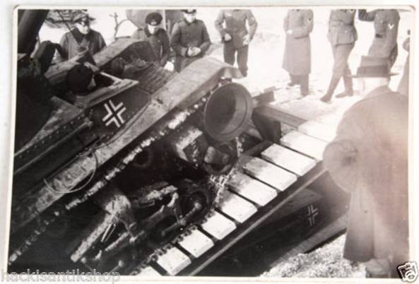 Original WK2 Foto Brückenleger Ladungsträger Panzer II #3