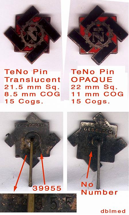 TeNo • TN Enamel Lapel Zivil Pins - 2 Types, Translucent &amp; Opaque