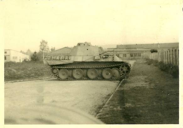 One Pz Kw V &quot;Panther&quot; Ausf. D somewhere in the rear (factory / barracks) ......................................
