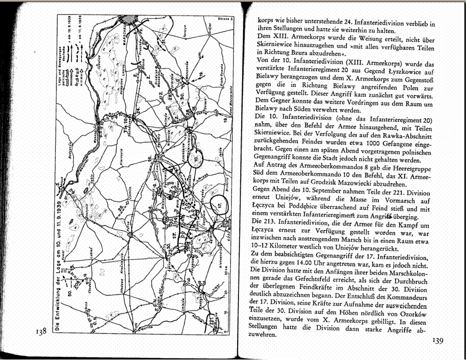 source: Rolf Elble, Schlacht an der Bzura, page 138-139