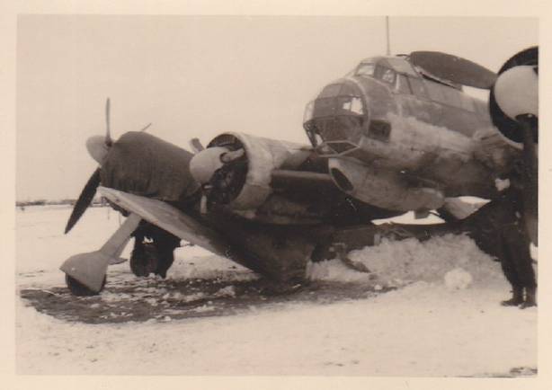 A Ju 88 crash landing in Russia.............................................