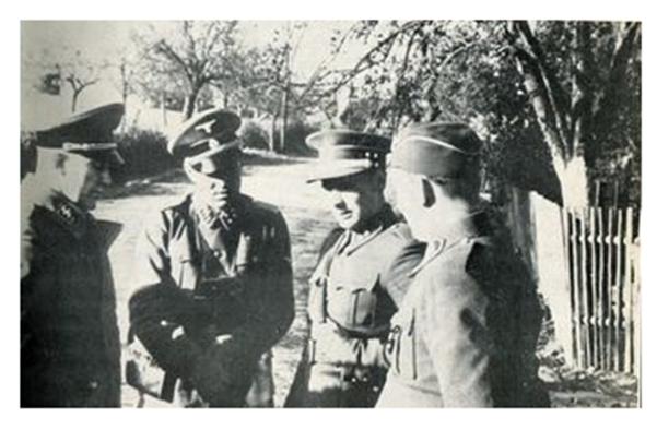 The Stubaf. Kleinheisterkampf and the Stubaf. Deutsch (SS-Sturmbann N) in dialogue with Czechoslovak officers ......................................