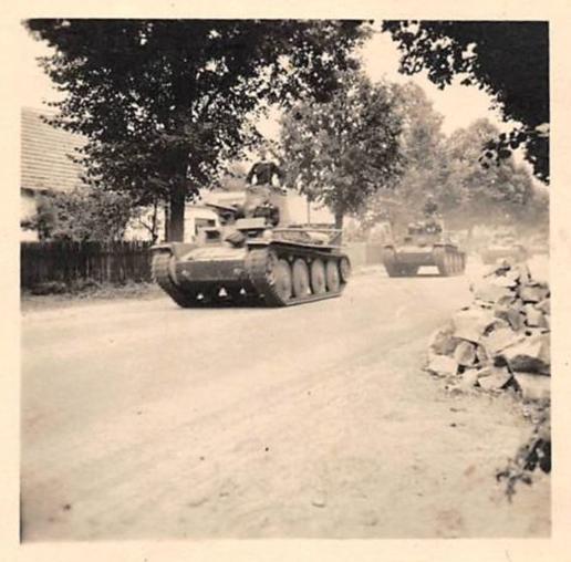 Pz Kw 38 (t) rolling around Radom; these armor equipped the Pz.ABt. 67 (3. le. Div)..............