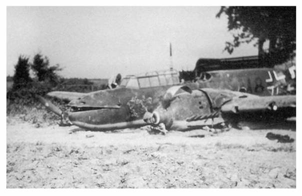 Bf-110 C (M8 + AK) shot down near Pabianice by a Polish fighter on September 2, 1939.............