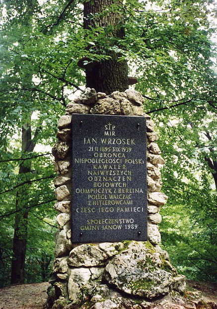 Grave of Major Jan Wrzosek from 74 pp KIA near Zloty Potok - RIP