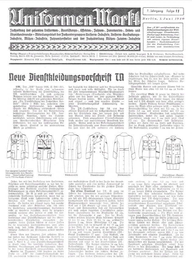 TeNo 1940 Rank Changes - from June 1 &quot;Uniformen Markt&quot; - 1