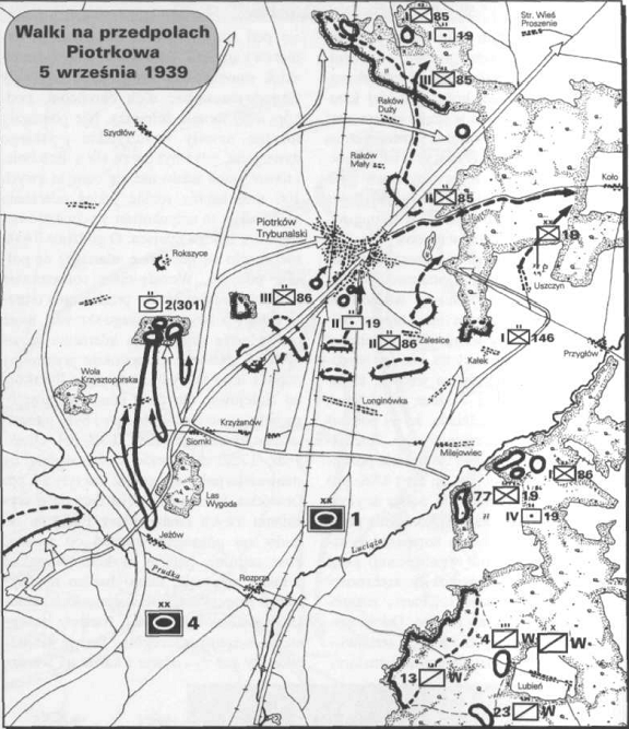Advance to Piotrkow - 05 Sep 1939.