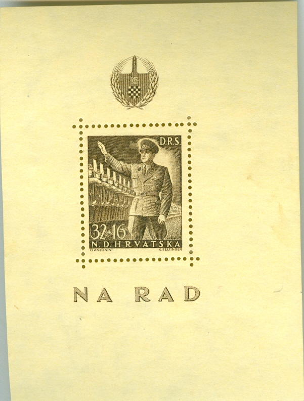 Kroatische postzegels - Blok - Na Rad.jpg