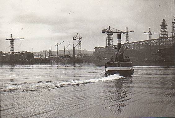 Port of Danzig - Schichau Werft.