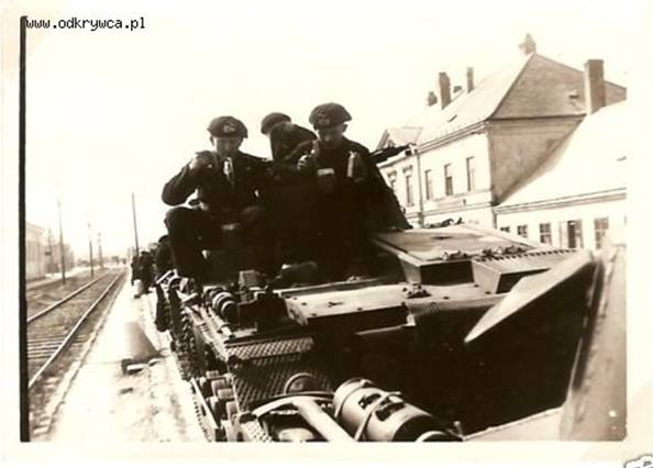 Armored Regiment being shifted to Germany in the railway station around Tarnow.....................