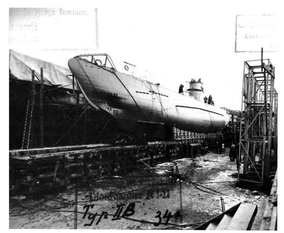 March 16, 1940; the U 120 shortly before her launching..............
