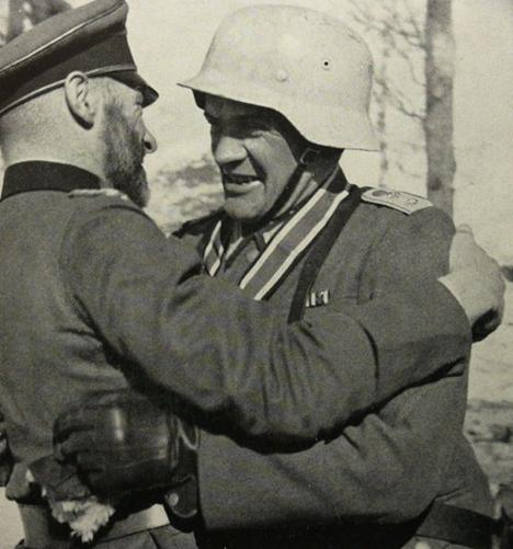 On March 20 Hauptmann Biecker was awarded the Knight's Cross in recognition of his tremendous leadership in combat ........
