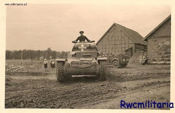 Frontal view of a Pz Kw II...................