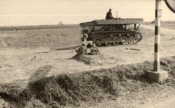 A bridge layer on a chassis of a Pz Kw I Ausf. A..............