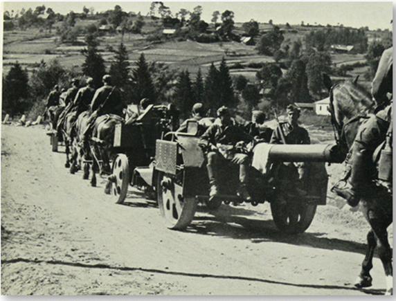 Horse-drawn Heavy artillery Group on the move – Poland 1939..................................<br />http://www.ebay.com/itm/WW2-Photo-Book-1940-Wehrmacht-Fight-in-Poland-Danzig-Warsaw-Lemberg-Breslau-40s-/281885562368?hash=item41a1b05600:g:2GUAAOSwjVVVge5C#ht_7520wt_1362
