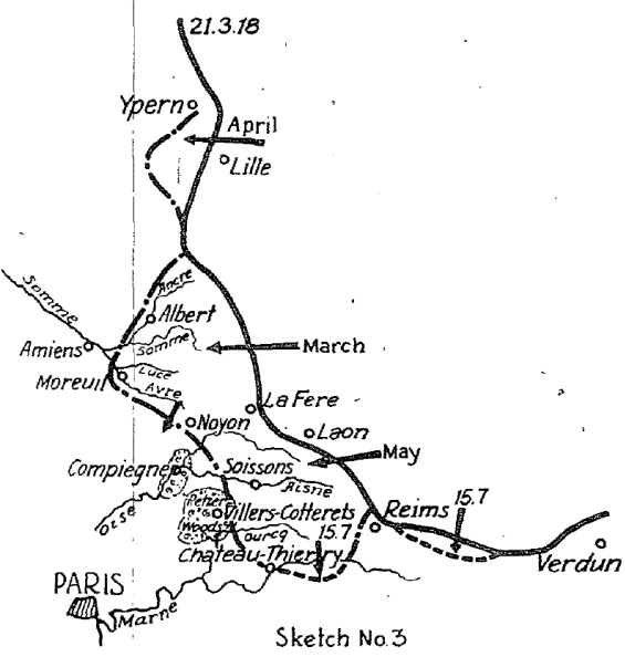 German offensives, March-July 1918.....................
