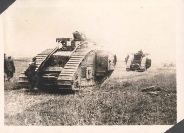 British tanks during the offensive...................<br />http://worldofmaryswedding.library.uvic.ca/images/sized/14.jpg