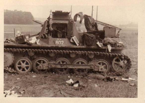 Another view of the Panzerbefehlswagen I Ausf. B (265 Sd.Kfz.) R02; this vehicle belonged to the Adjutant of the commander of the regiment and was part of the regimental staff (HQ)........................