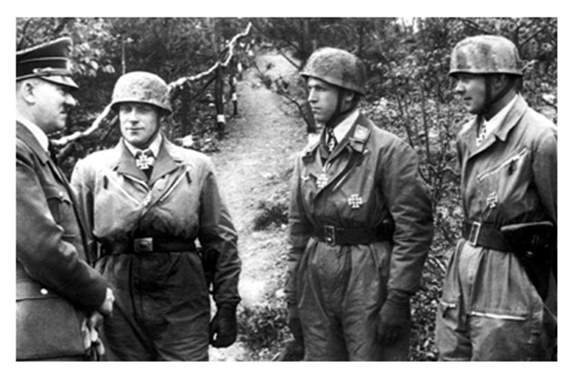 AH, Leutnant der Reserve Joachim Meissner, Oberleutnant Rudolf Witzig and Hauptmann Walter Koch ...................