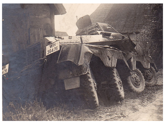 A Panzerspähwagen Sd.Kfz.231 (8-Rad) has lost its way during the occupation of the Sudetenland - October 1938 ...................................